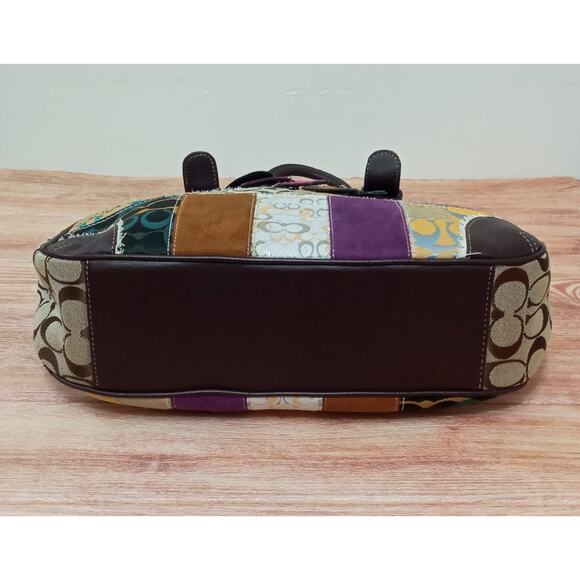 Coach Bag Satchel Limited Edition Patchwork Y2K - Picture 9 of 10